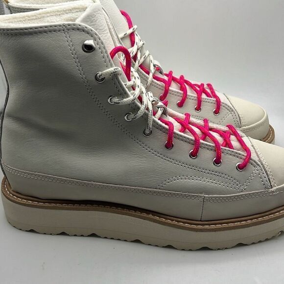 Converse Chuck Taylor Crafted Boot Hi Egret/Ivory/Pink 173212C M 8.5 | W 10- NWB - Picture 5 of 13